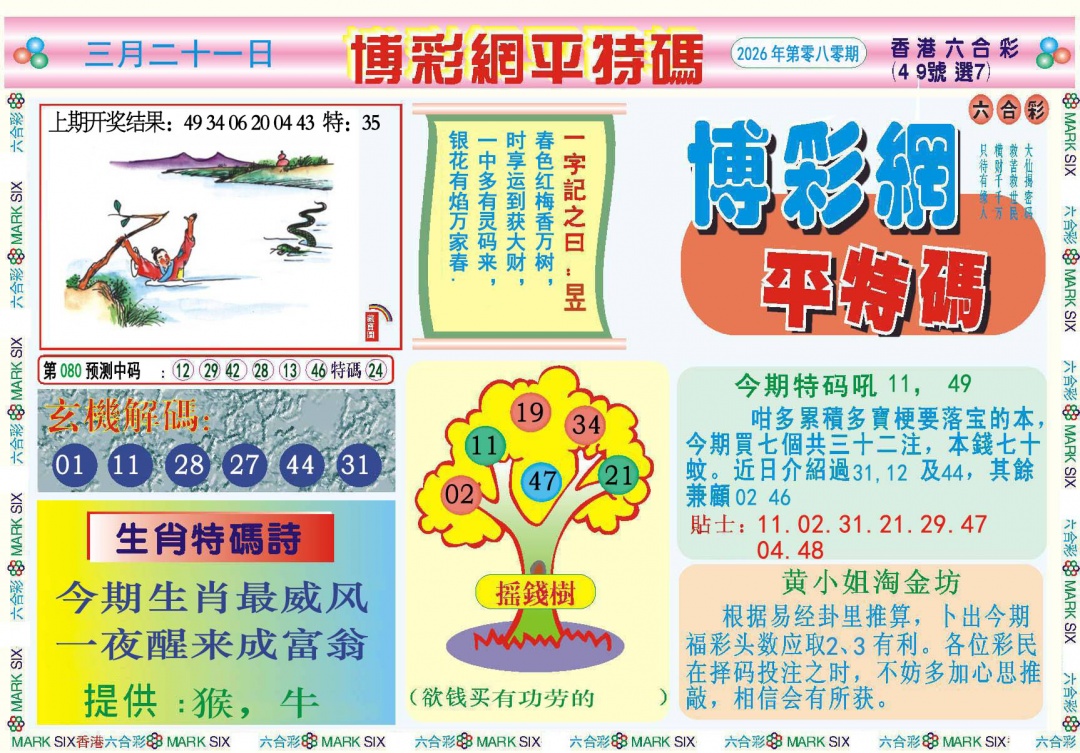 080期博彩网平特报[图]